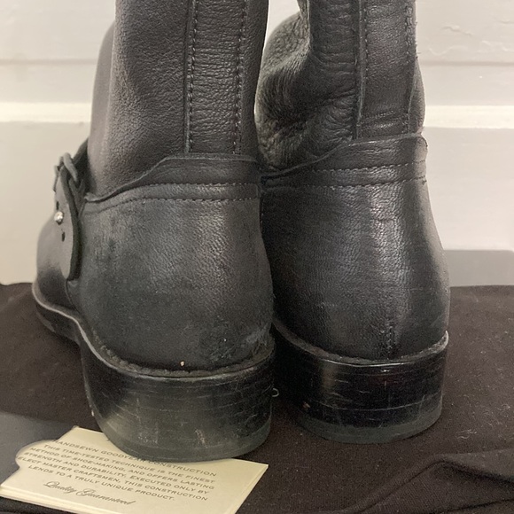 Women's Rag & Bone moto Oliver Boot size eu 38.5 us 8.5 black - Picture 11 of 11